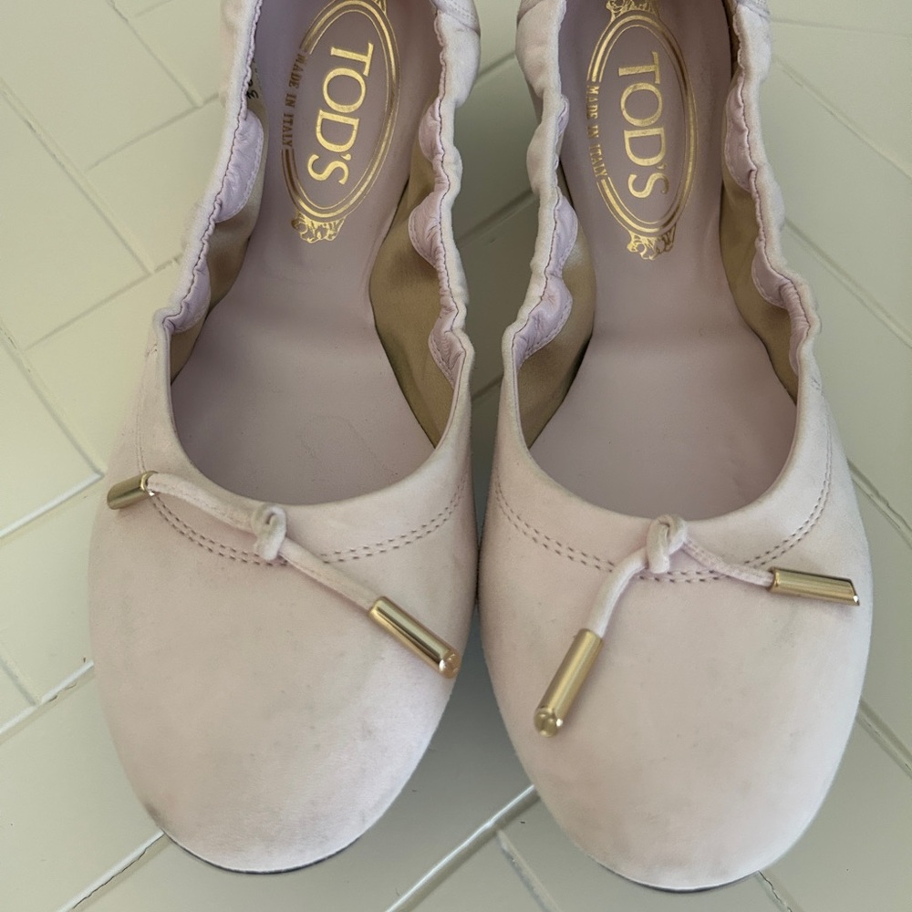 Tod's Soft Pink Loafers